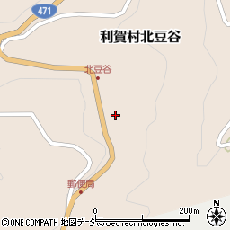 富山県南砺市利賀村北豆谷162周辺の地図