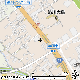 セブンイレブン渋川半田店周辺の地図