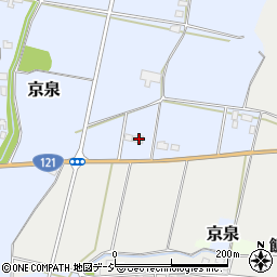 栃木県真岡市京泉439周辺の地図