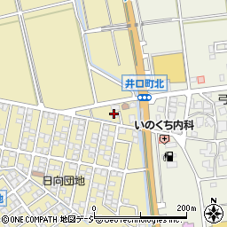 石川県白山市日向町ニ周辺の地図
