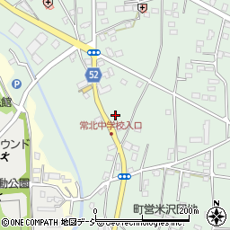 茨城県警察本部　笠間警察署城里地区交番周辺の地図