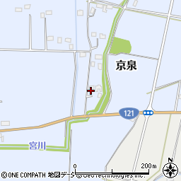 栃木県真岡市京泉594周辺の地図