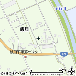 栃木県真岡市飯貝周辺の地図