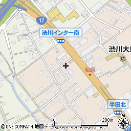 伝丸 17号渋川伊香保IC店周辺の地図
