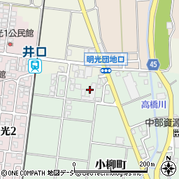石川県白山市小柳町ろ周辺の地図