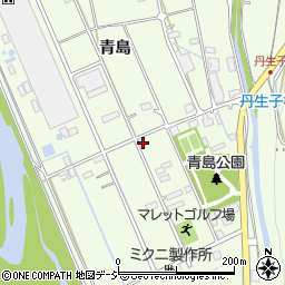 長野県大町市社青島周辺の地図