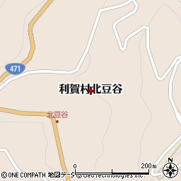 富山県南砺市利賀村北豆谷周辺の地図