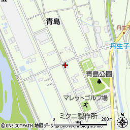 長野県大町市社（青島）周辺の地図