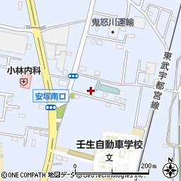 栃木県下都賀郡壬生町安塚1192-18周辺の地図