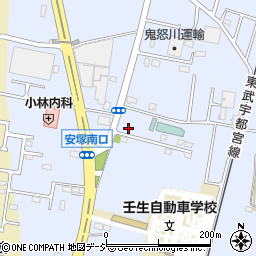 栃木県下都賀郡壬生町安塚1192-20周辺の地図