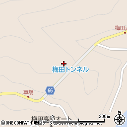 梅田隧道周辺の地図