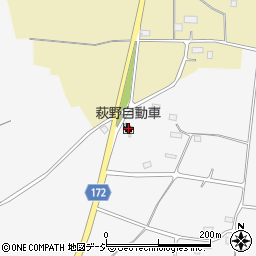 萩野自動車周辺の地図