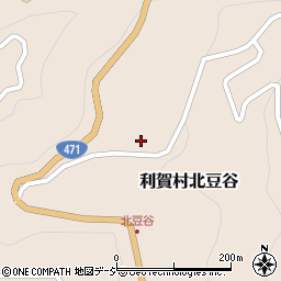 富山県南砺市利賀村北豆谷258周辺の地図