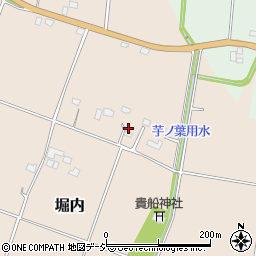 栃木県真岡市堀内周辺の地図
