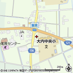 栃木県真岡市飯貝455周辺の地図