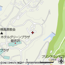 シャンポール軽井沢周辺の地図