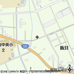 栃木県真岡市飯貝1260周辺の地図