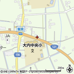 栃木県真岡市飯貝459周辺の地図