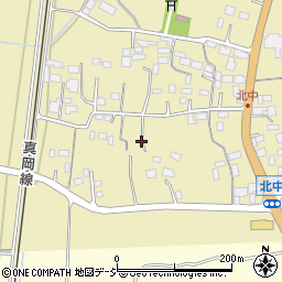 栃木県芳賀郡益子町北中周辺の地図