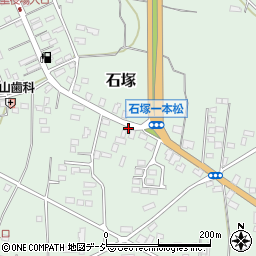 石塚一本松周辺の地図