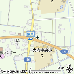 栃木県真岡市飯貝457周辺の地図