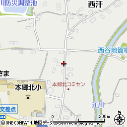 栃木県河内郡上三川町西汗1370周辺の地図