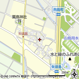 石川県白山市矢頃島町周辺の地図