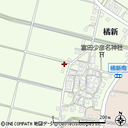 石川県能美郡川北町橘新116周辺の地図