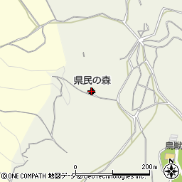 茨城県民の森周辺の地図