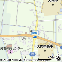 栃木県真岡市飯貝552周辺の地図