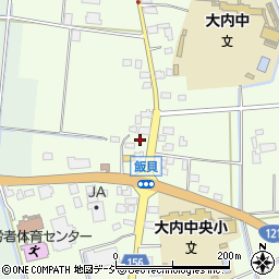 栃木県真岡市飯貝490周辺の地図