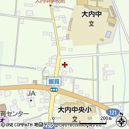 栃木県真岡市飯貝1119周辺の地図