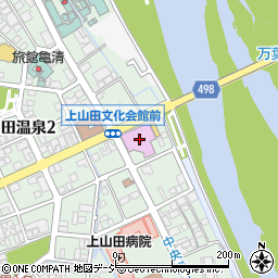 上山田公民館周辺の地図