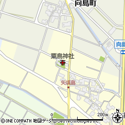 粟鳥神社周辺の地図