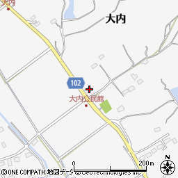 茨城県那珂市大内542周辺の地図