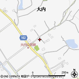 茨城県那珂市大内531-2周辺の地図