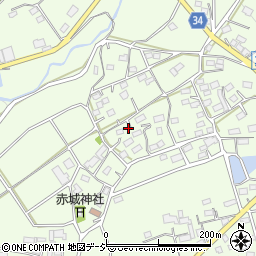 群馬県渋川市北橘町真壁周辺の地図