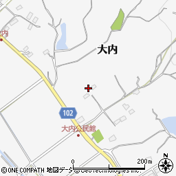 茨城県那珂市大内524-2周辺の地図
