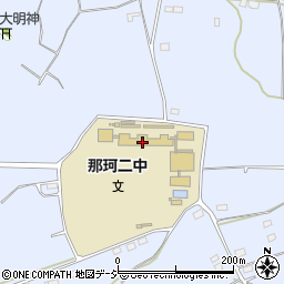 那珂市立第二中学校周辺の地図