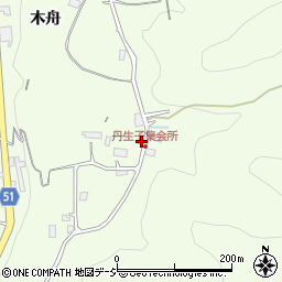 長野県大町市社木舟4537-1周辺の地図