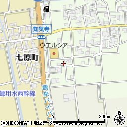 石川県白山市知気寺町59周辺の地図
