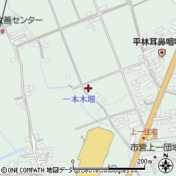長野県大町市常盤上一周辺の地図