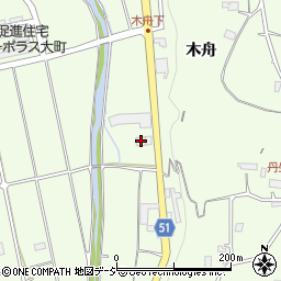 長野県大町市社木舟4682周辺の地図