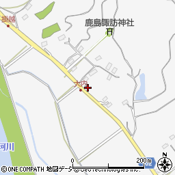 茨城県那珂市大内591-8周辺の地図