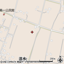 栃木県真岡市清水周辺の地図
