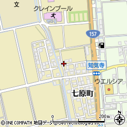 石川県白山市七原町チ周辺の地図