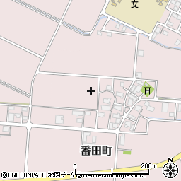石川県白山市番田町周辺の地図