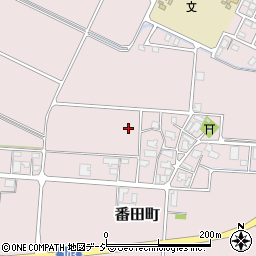 石川県白山市番田町周辺の地図