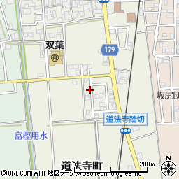 石川県白山市道法寺町（レ）周辺の地図