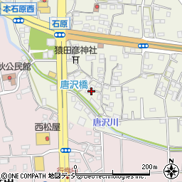 唐沢川周辺の地図